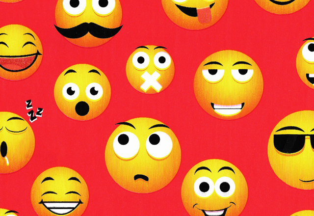 plan PAPEL DE REGALO PREMIUM EMOTICON ROJO